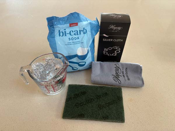 materials for cleaning pebble jewellery