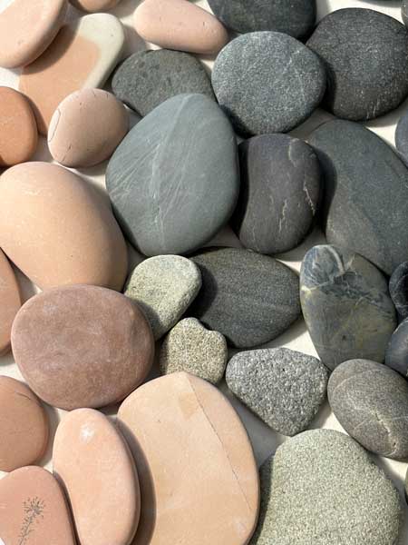 pebbles by the sea
