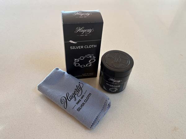 materials for cleaning spiral jewellery